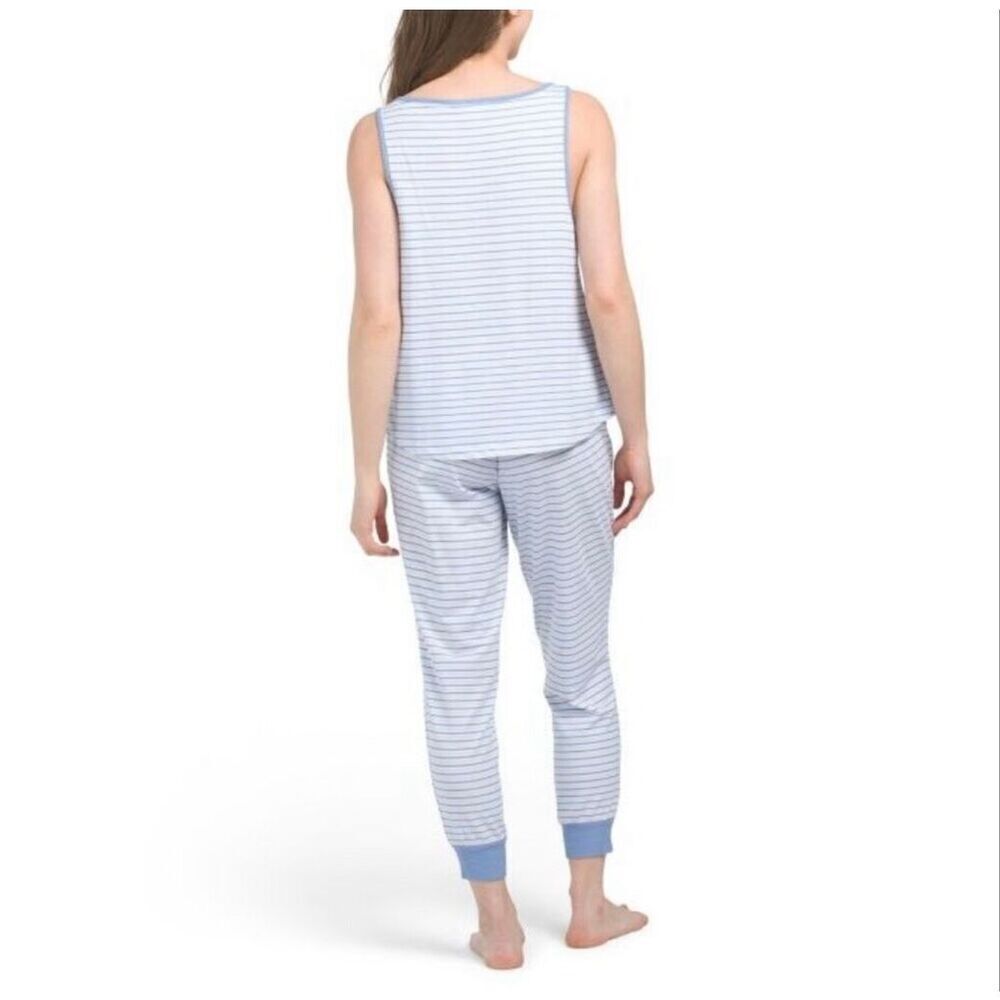 Splendid Blue and White Stripe Pajama Set Size Small New